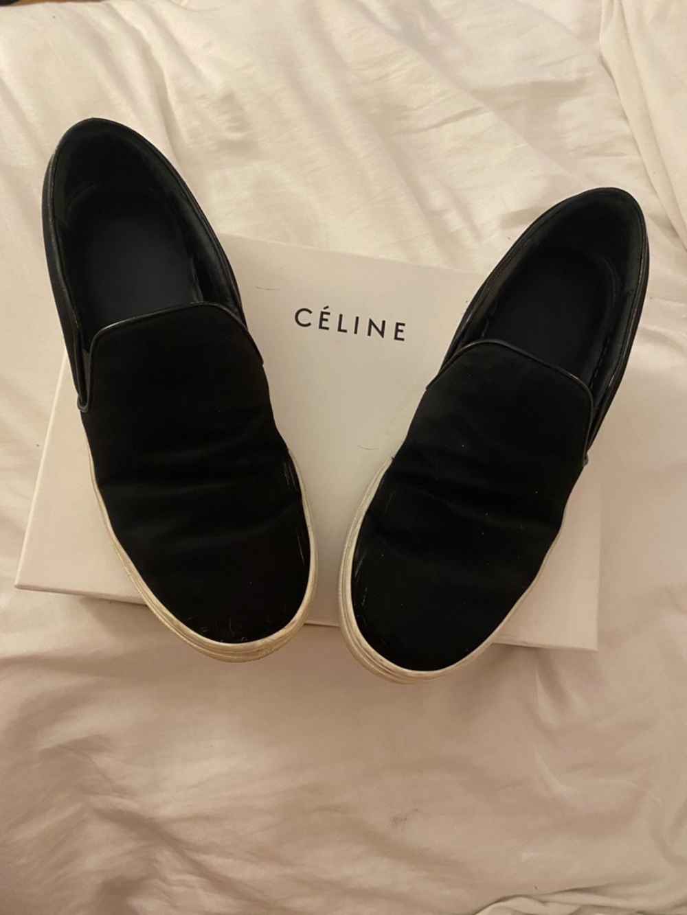 Used Celine Black Slip-On Sneakers